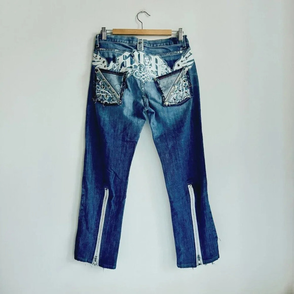 7 for All Mankind Y2K Embellished Jeans 30 - Picture 2 of 11